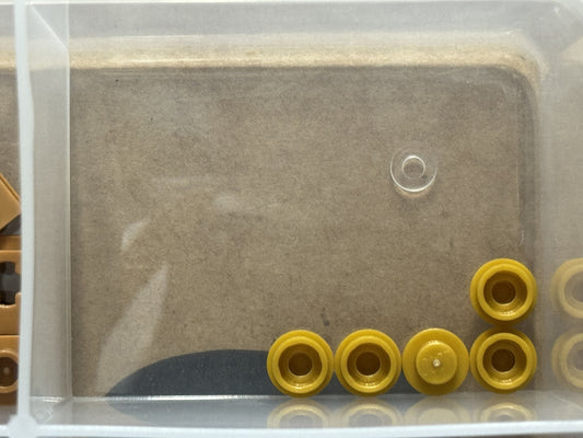LEGO Parts - Pearl Gold Plate, Round 1 x 1 - No 4073 - QTY 5