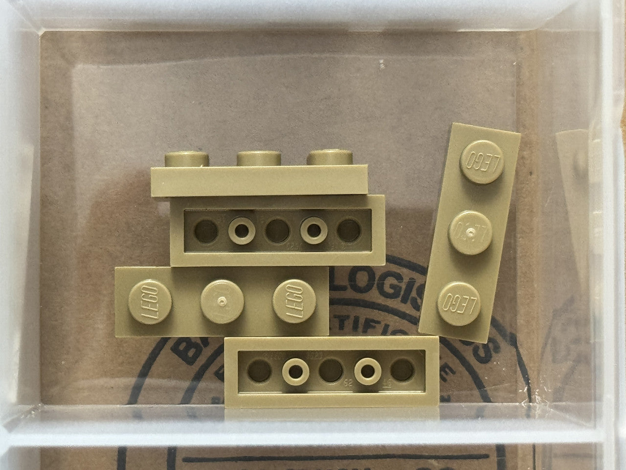 LEGO Parts - Dark Tan Plate 1 x 3 - No 3623 - QTY 5