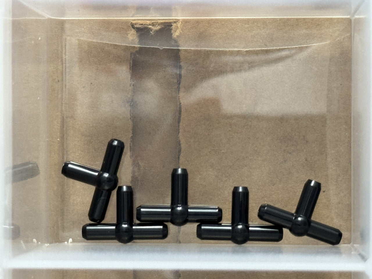 LEGO Parts - Black Pneumatic T Piece Second Version - No 4697b - QTY 5