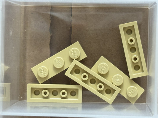 LEGO Parts - Tan Plate 1 x 3 - No 3623 - QTY 5
