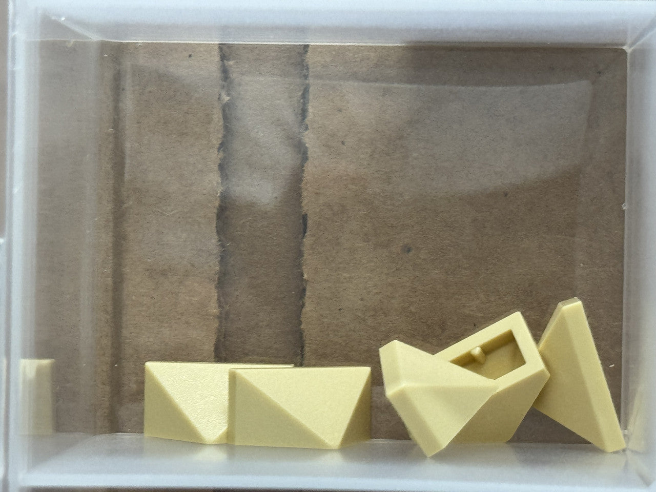 LEGO Parts - Tan Slope 45 2 x 1 Triple - No 15571 - QTY 5