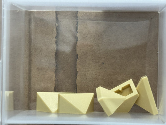 LEGO Parts - Tan Slope 45 2 x 1 Triple - No 15571 - QTY 5