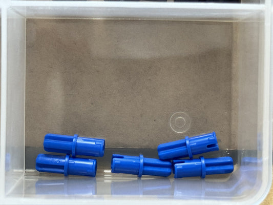 LEGO Parts - Blue Technic, Axle 1L with Pin - No 43093 - QTY 5