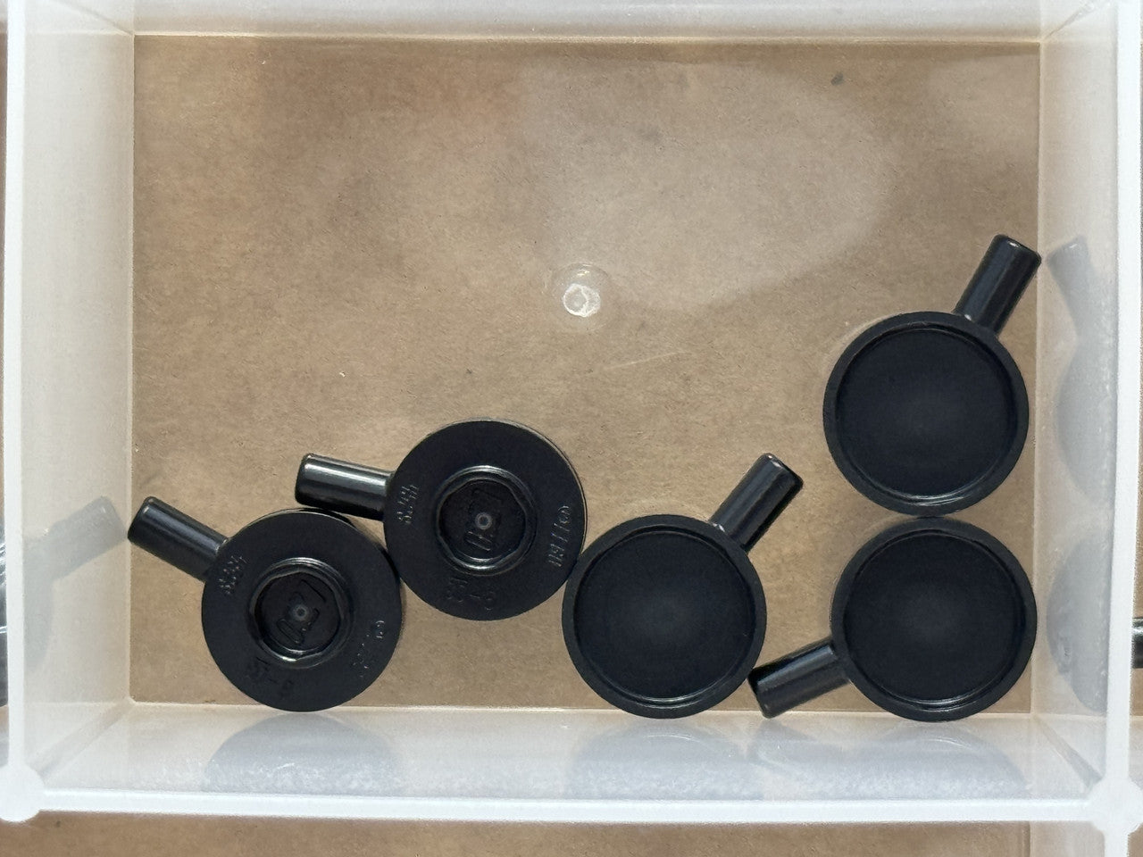 LEGO Parts - Black Minifigure, Utensil Frying Pan - No 4528 - QTY 5