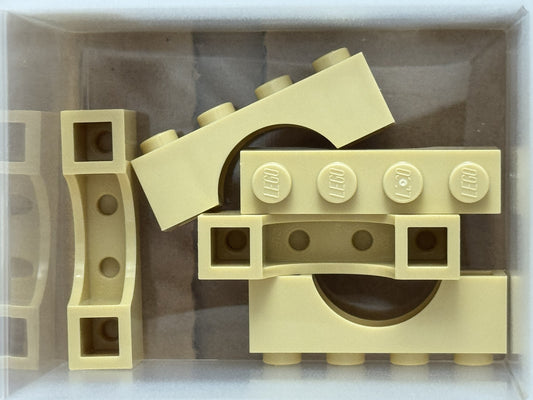 LEGO Parts - Tan Arch 1 x 4 - No 3659 - QTY 5