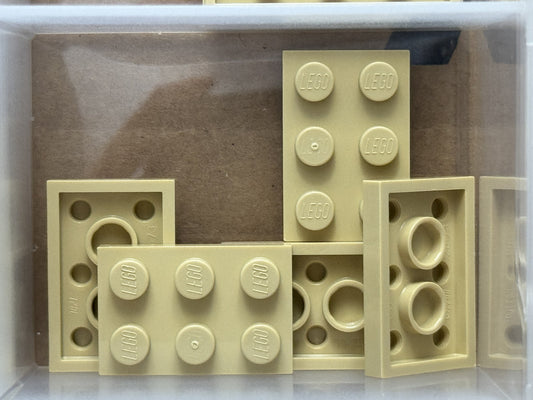 LEGO Parts - Tan Plate 2 x 3 - No 3021 - QTY 5