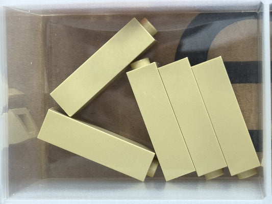 LEGO Parts - Tan Brick 1 x 1 x 3 - No 14716 - QTY 5