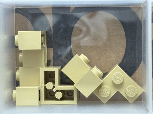 LEGO Parts - Tan Brick 2 x 2 Corner - No 2357 - QTY 5