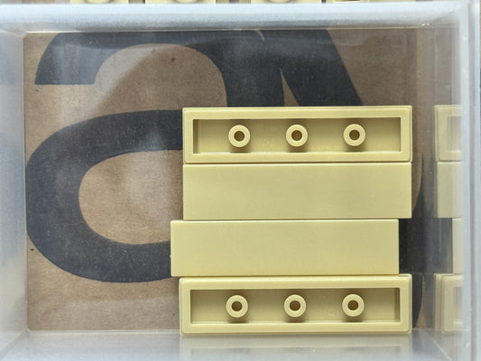LEGO Parts - Tan Tile 1 x 4 - No 2431 - QTY 5