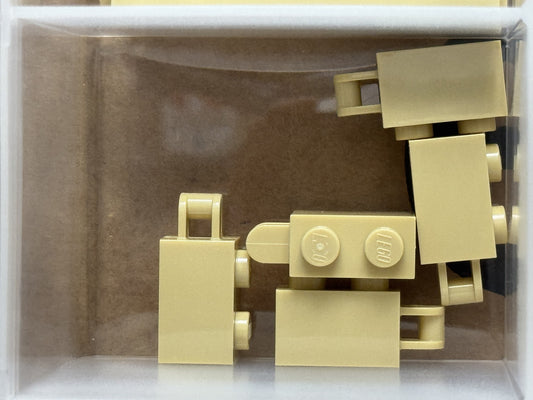 LEGO Parts - Tan Brick 1 x 2 with Bar Handle on End - No 34816 - QTY 5