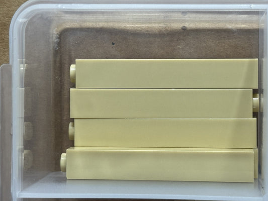 LEGO Parts - Tan Brick 1 x 1 x 5 - Solid Stud - No 2453b - QTY 5