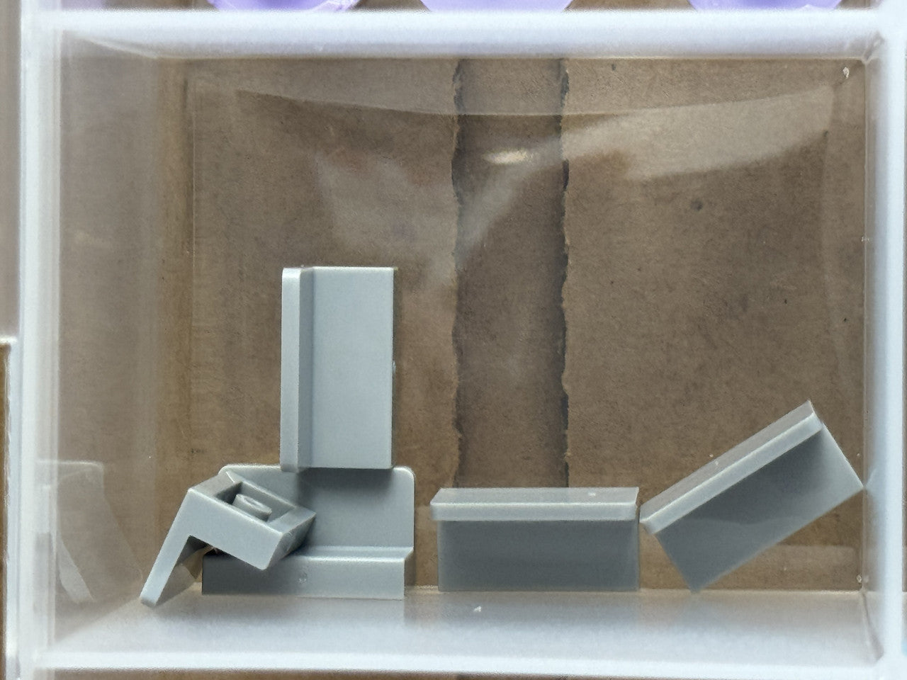LEGO Parts - Light Bluish Gray Panel 1 x 2 x 1 - No 4865b - QTY 5