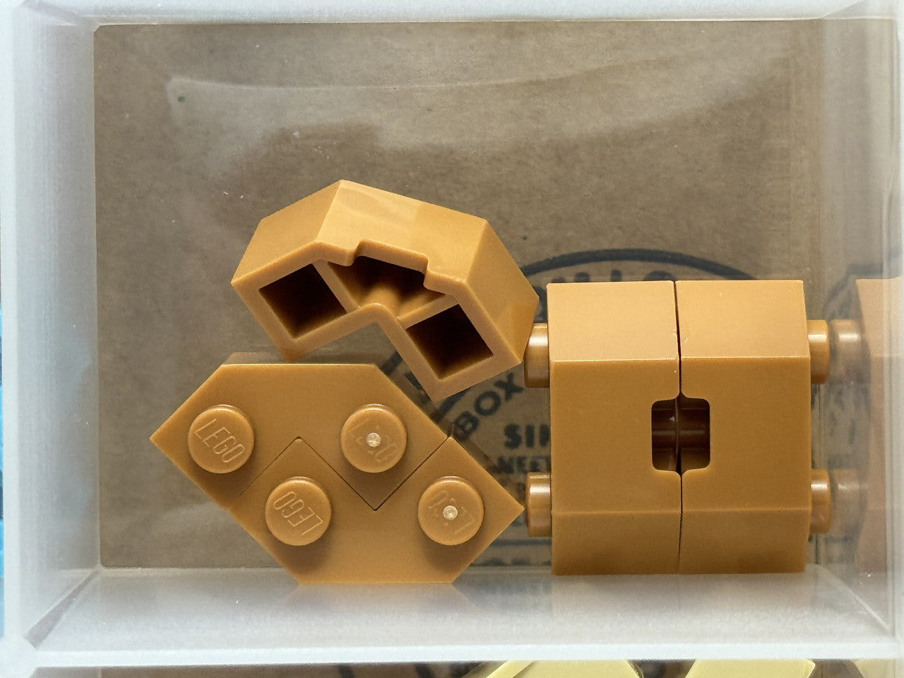 LEGO Parts - Medium Nougat Brick, Modified Facet 2 x 2 - No 87620 - QTY 5