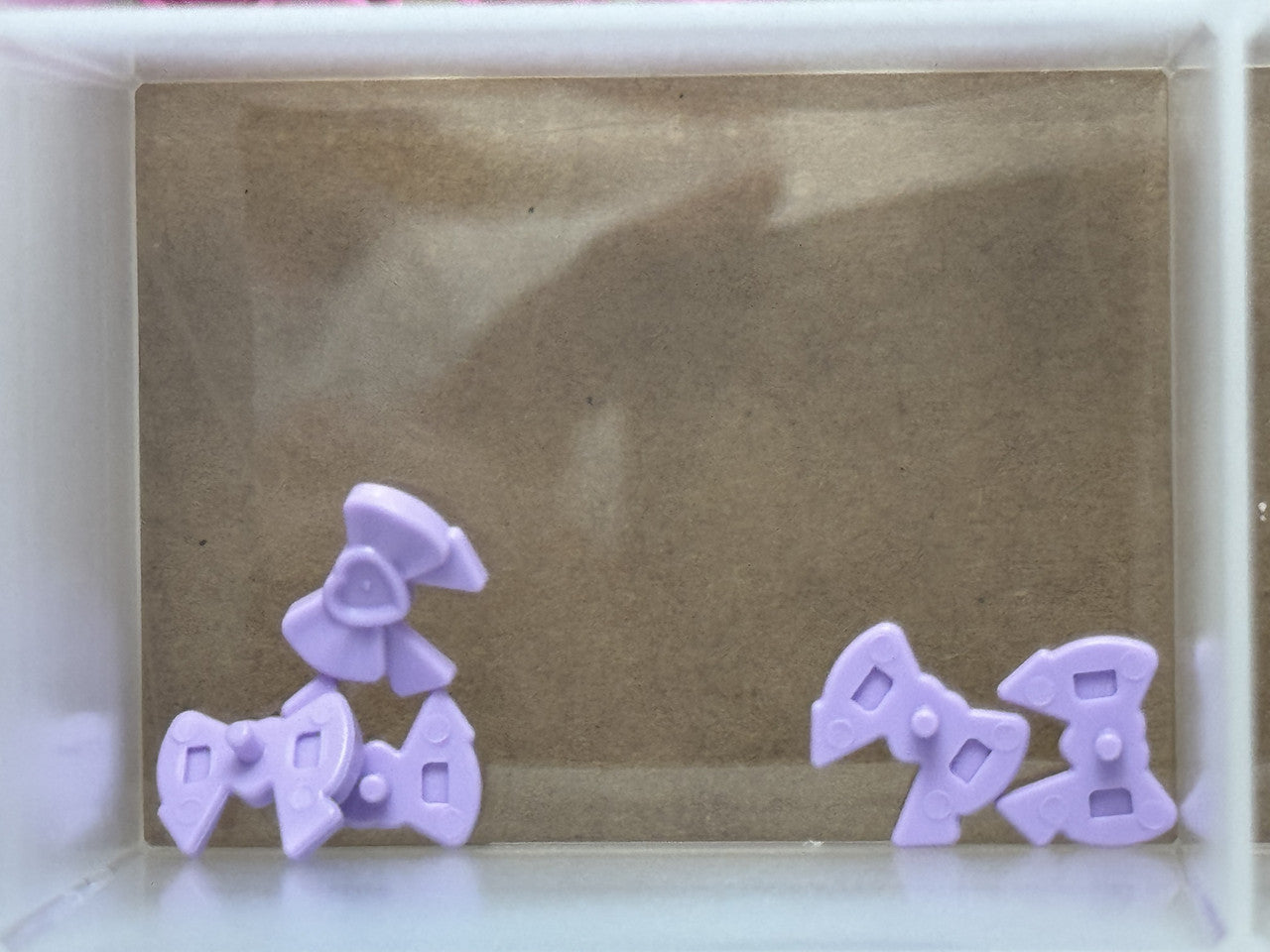LEGO Parts - Lavender Hair Decoration, Bow with Heart - No 11618 - QTY 5