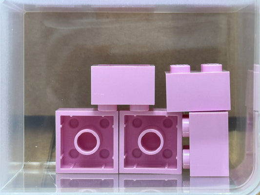 LEGO Parts - Bright Pink Brick 2 x 2 - No 3003 - QTY 5