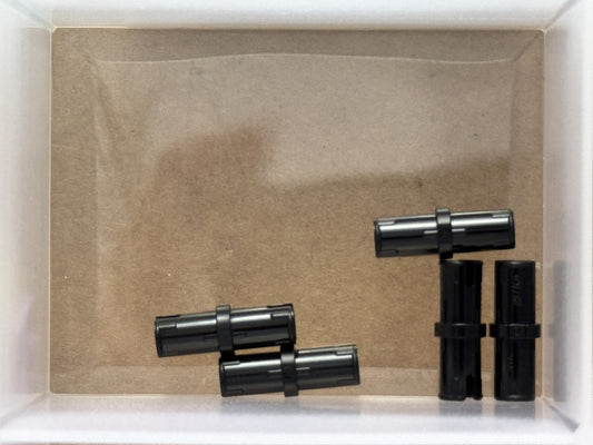 LEGO Parts - Black Technic, Pin with Short Friction Ridges - No 2780 - QTY 5
