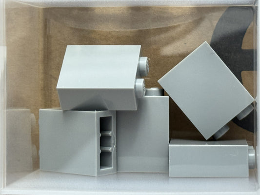LEGO Parts - Light Bluish Gray Brick 1 x 2 x 2 - No 3245c - QTY 5