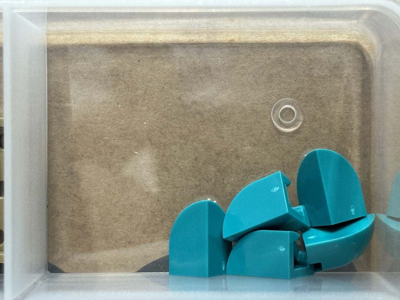 LEGO Parts - Dark Turquoise Slope, Curved 1 x 1 x 1 1/3 Corner - No 1871 - QTY 5