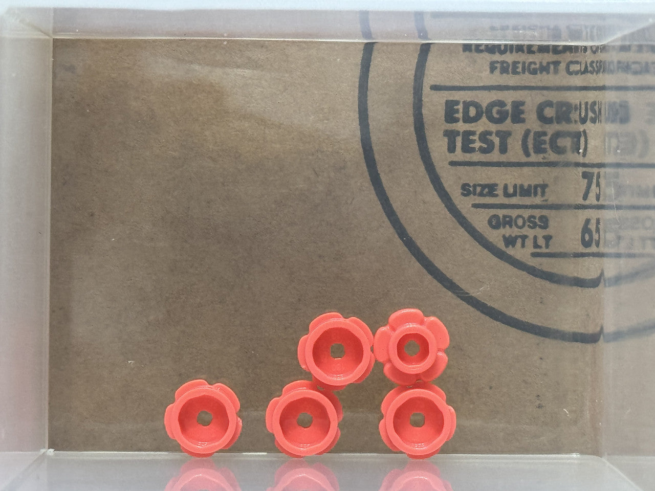 LEGO Parts - Coral Plate, Round 1 x 1 Flower Edge (5 Petals) - No 24866 - QTY 5