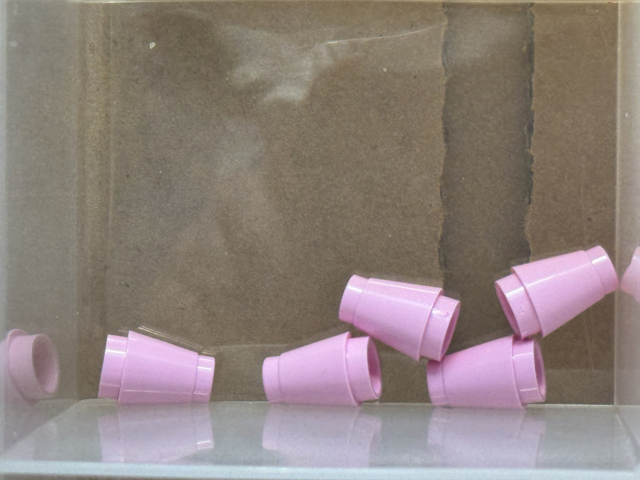 LEGO Parts - Bright Pink Cone 1 x 1 with Top Groove - No 4589b - QTY 5