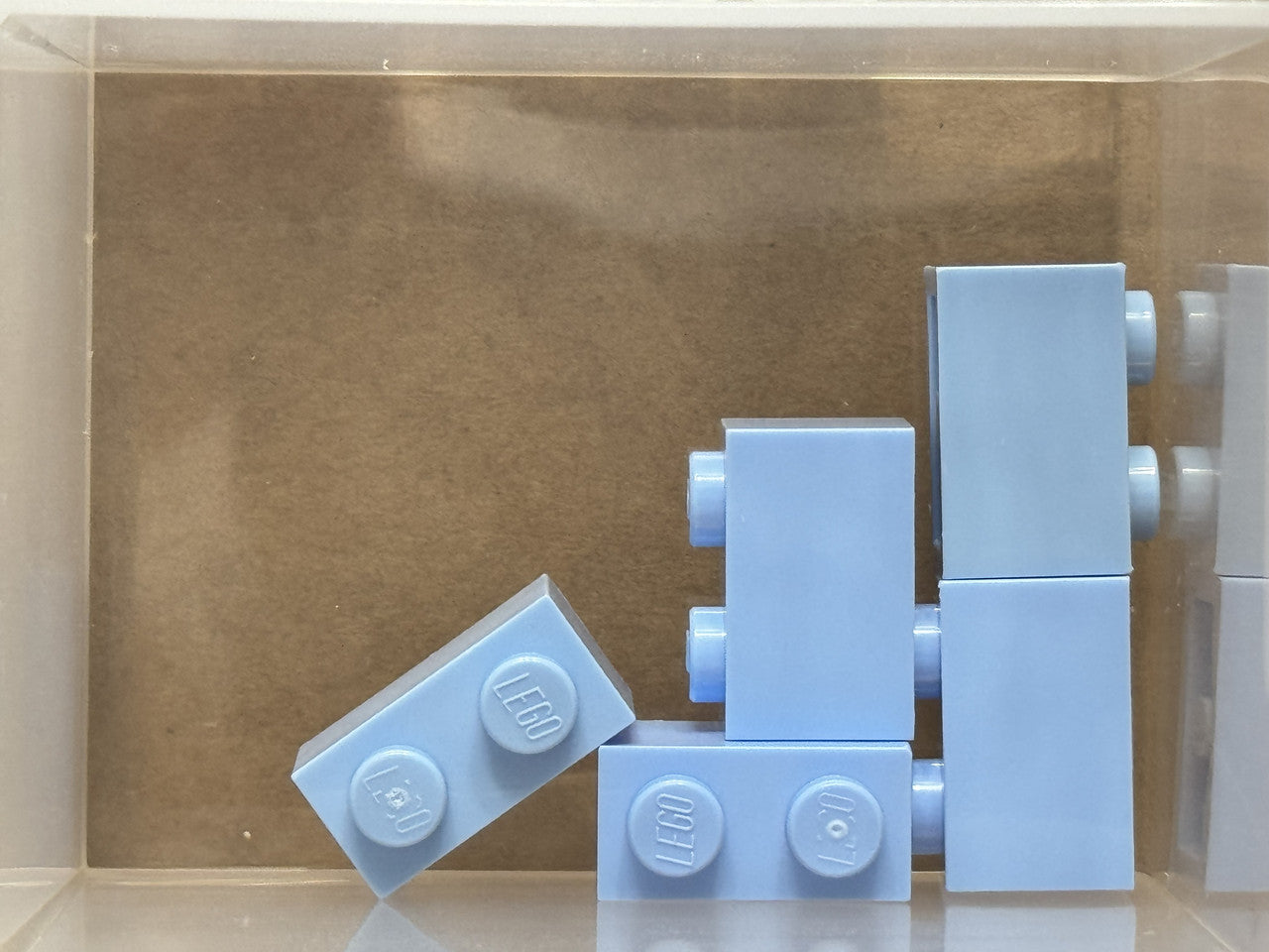 LEGO Parts - Bright Light Blue Brick 1 x 2 - No 3004 - QTY 5
