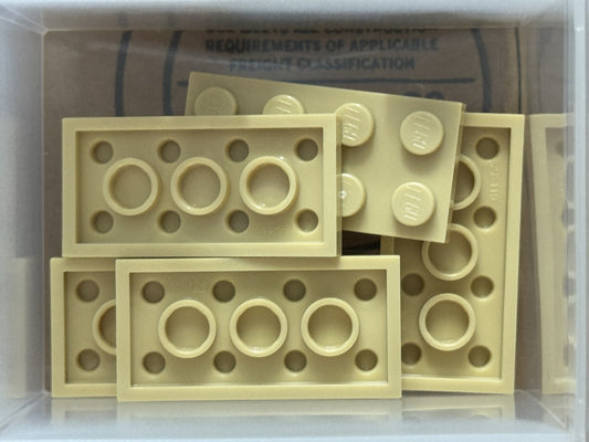 LEGO Parts - Tan Plate 2 x 4 - No 3020 - QTY 5