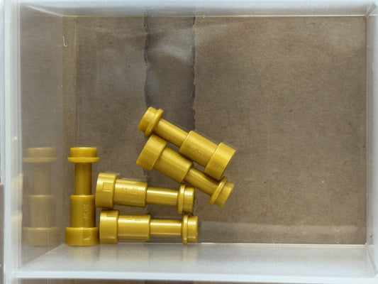 LEGO Parts - Pearl Gold Minifigure, Utensil Telescope - No 64644 - QTY 5