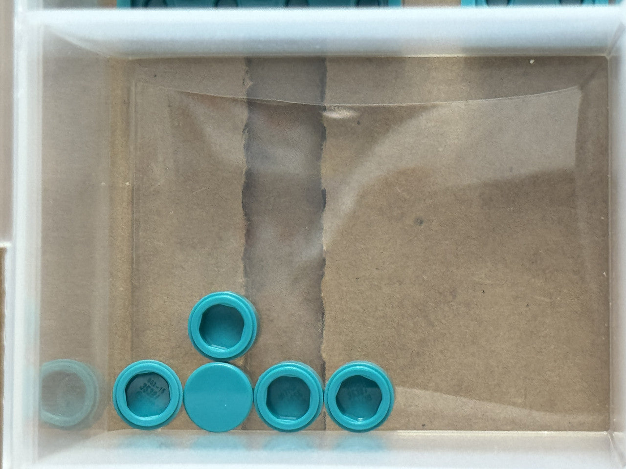 LEGO Parts - Dark Turquoise Tile, Round 1 x 1 - No 98138 - QTY 5