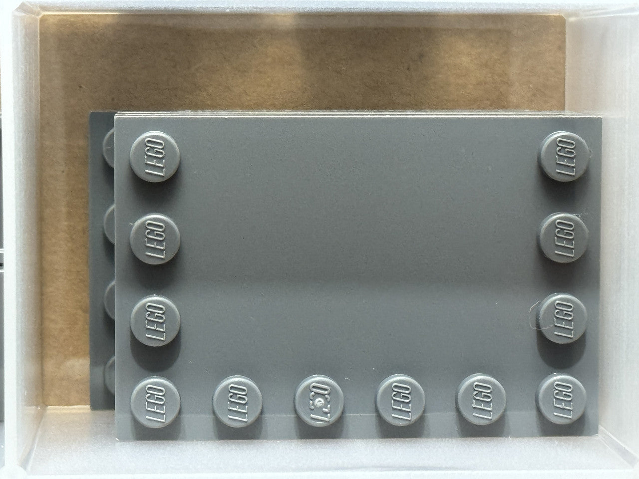LEGO Parts - Dark Bluish Gray Tile 4 x 6 with Studs on Edges - No 6180 - QTY 5
