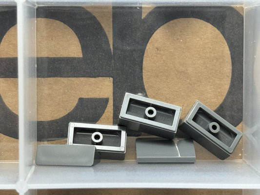LEGO Parts - Dark Bluish Gray Slope 30 1 x 2 x 2/3 - No 85984 - QTY 5