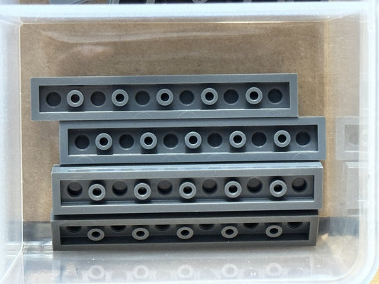 LEGO Parts - Dark Bluish Gray Plate 1 x 6 - No 3666 - QTY 5