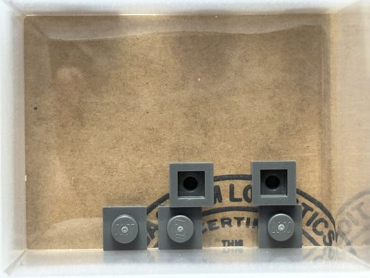 LEGO Parts - Dark Bluish Gray Plate 1 x 1 - No 3024 - QTY 5