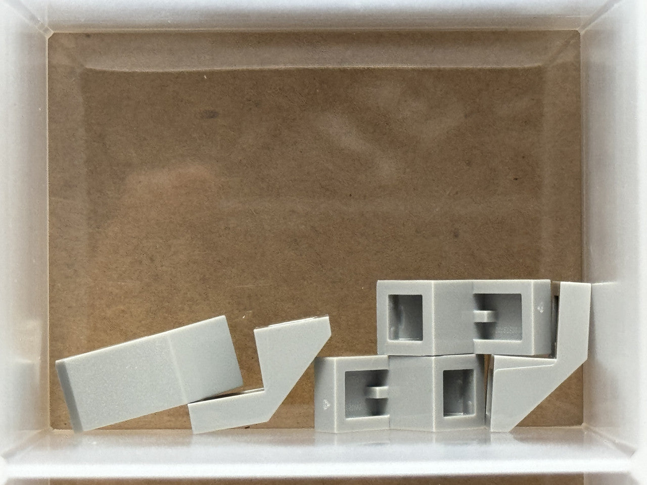 LEGO Parts - Light Bluish Gray Slope 45 2 x 1 Cutout wo Stud - No 28192 - QTY 5