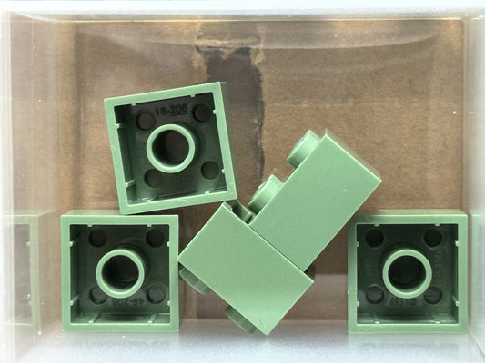 LEGO Parts - Sand Green Brick 2 x 2 - No 3003 - QTY 5