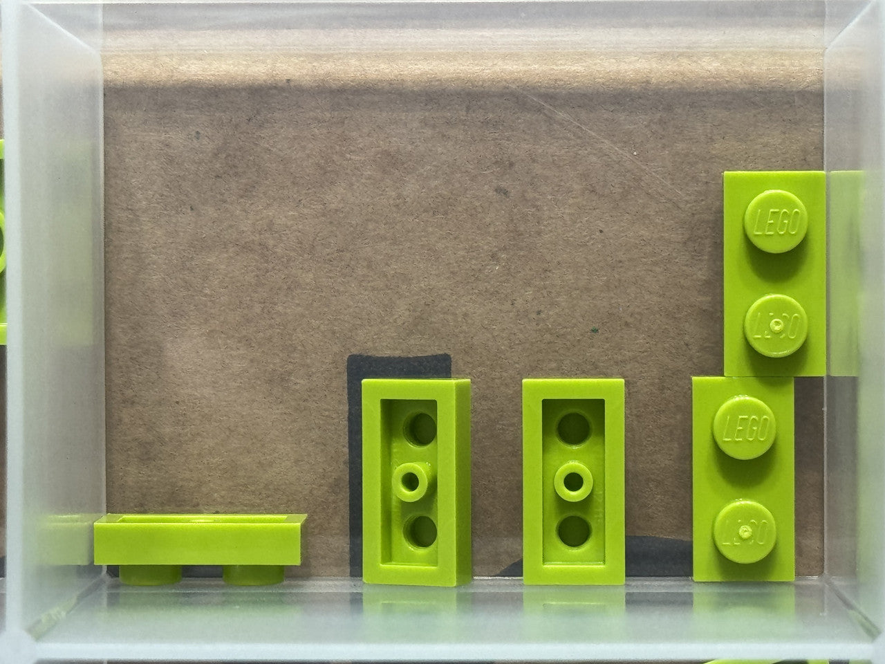 LEGO Parts - Lime Plate 1 x 2 - No 3023 - QTY 5
