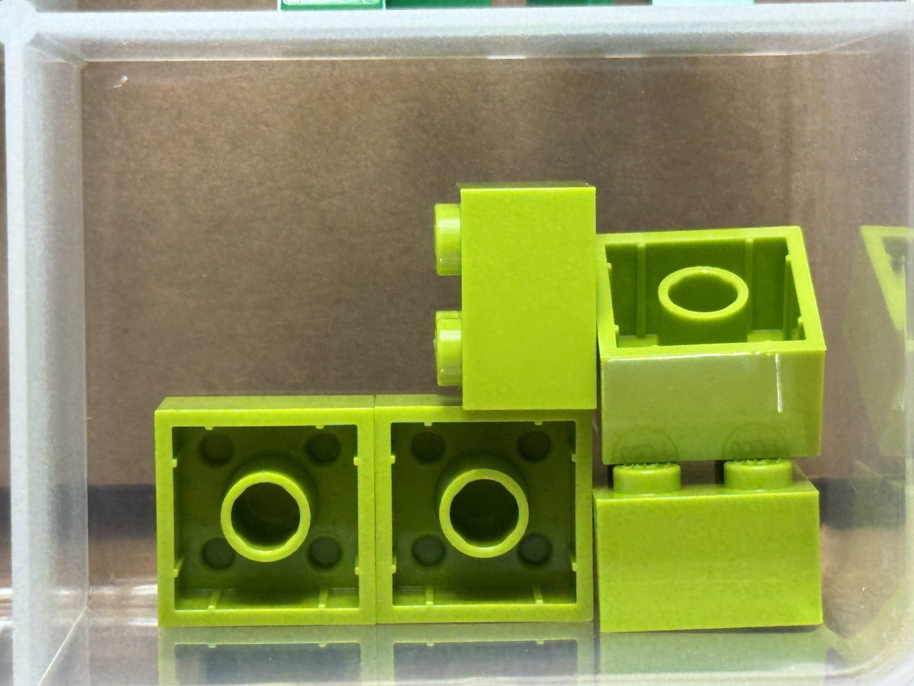 LEGO Parts - Lime Brick 2 x 2 - No 3003 - QTY 5