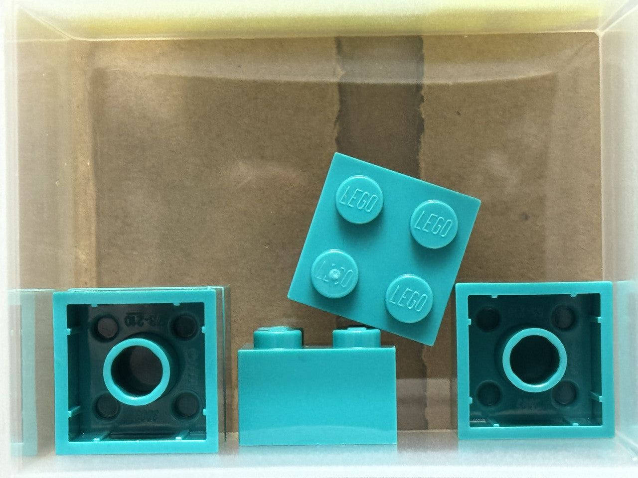LEGO Parts - Dark Turquoise Brick 2 x 2 - No 3003 - QTY 5