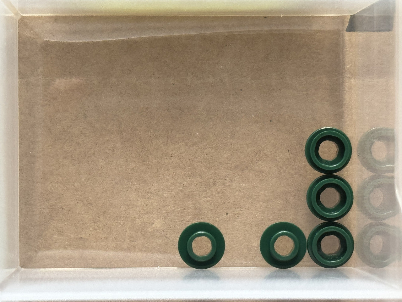 LEGO Parts - Dark Green Plate, Round 1 x 1 with Open Stud - No 85861 - QTY 5