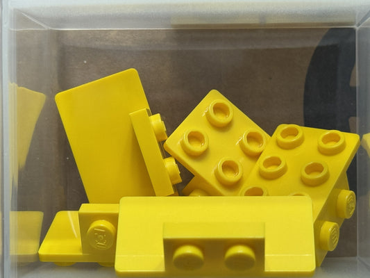 LEGO Parts - Yellow Bracket 1 x 2 - 2 x 4 - No 93274 - QTY 5