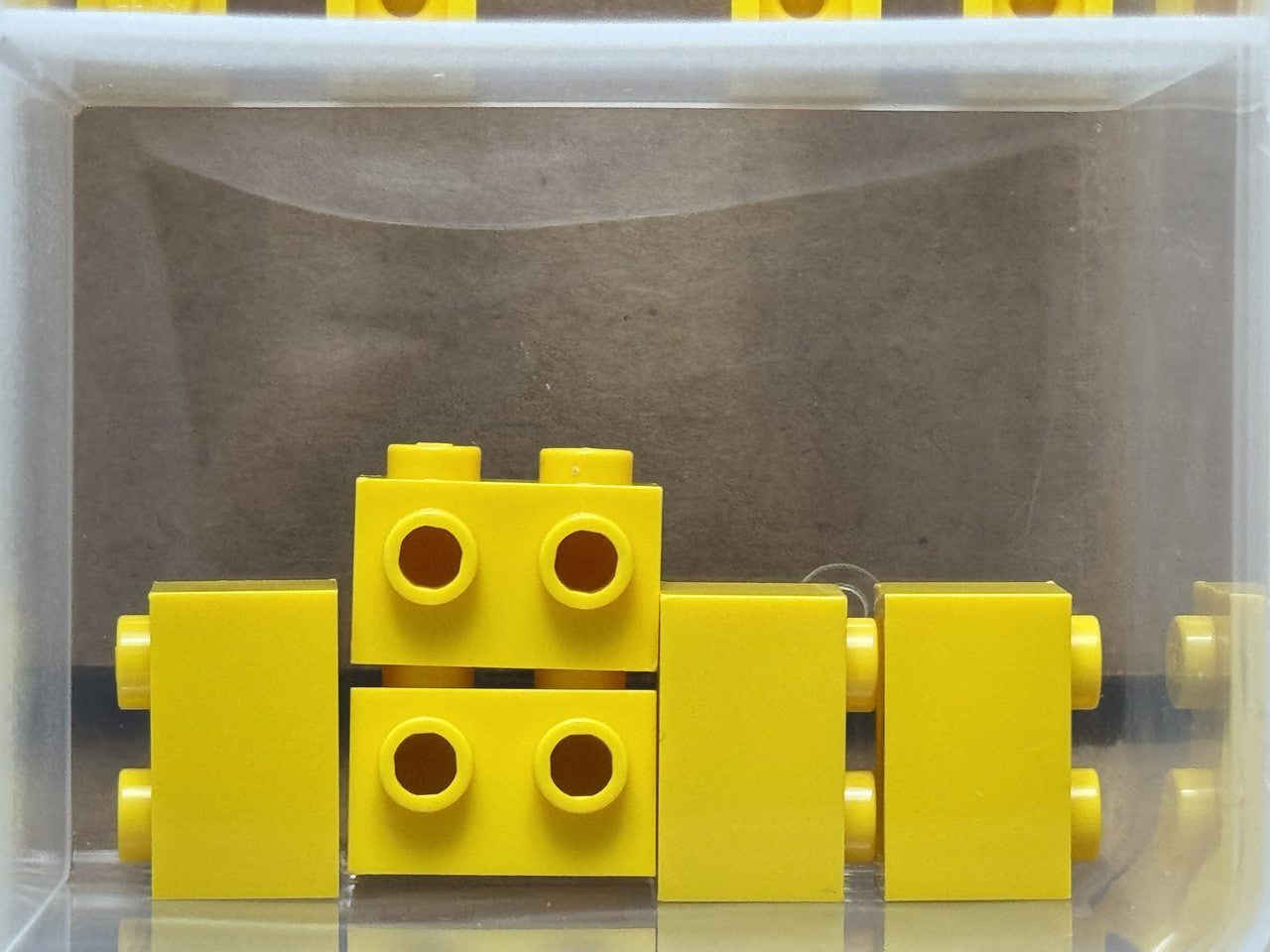 LEGO Parts - Yellow Brick 1 x 2 with Studs on 1 Side - No 11211 - QTY 5