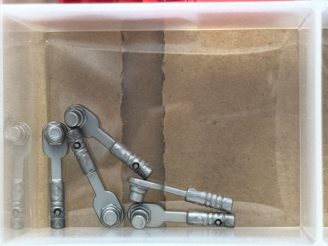 LEGO Parts - Flat Silver Minifigure Ratchet / Socket Wrench - No 11402e - QTY 5