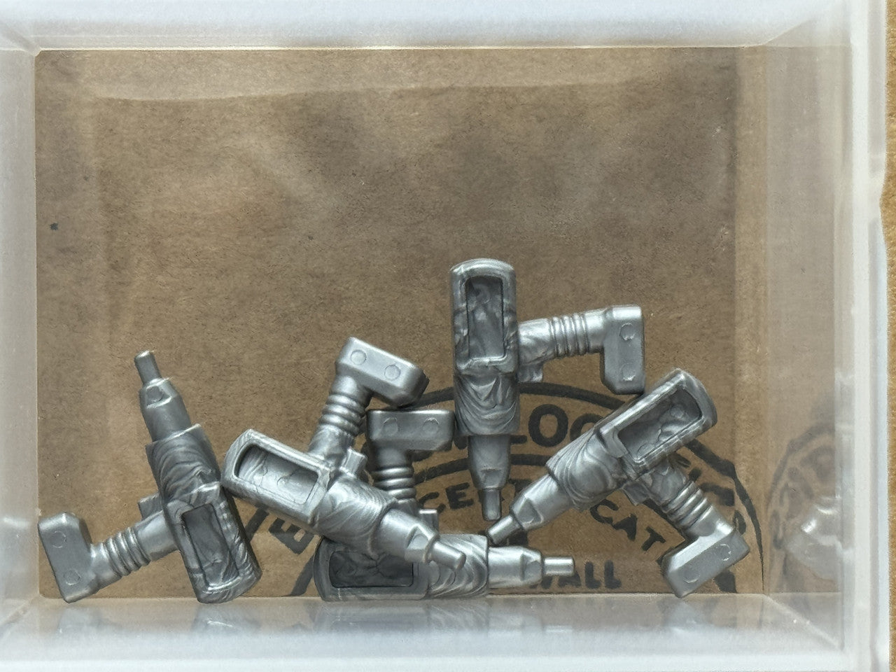 LEGO Parts - Flat Silver Minifigure Cordless Electric Drill - No 11402b - QTY 5