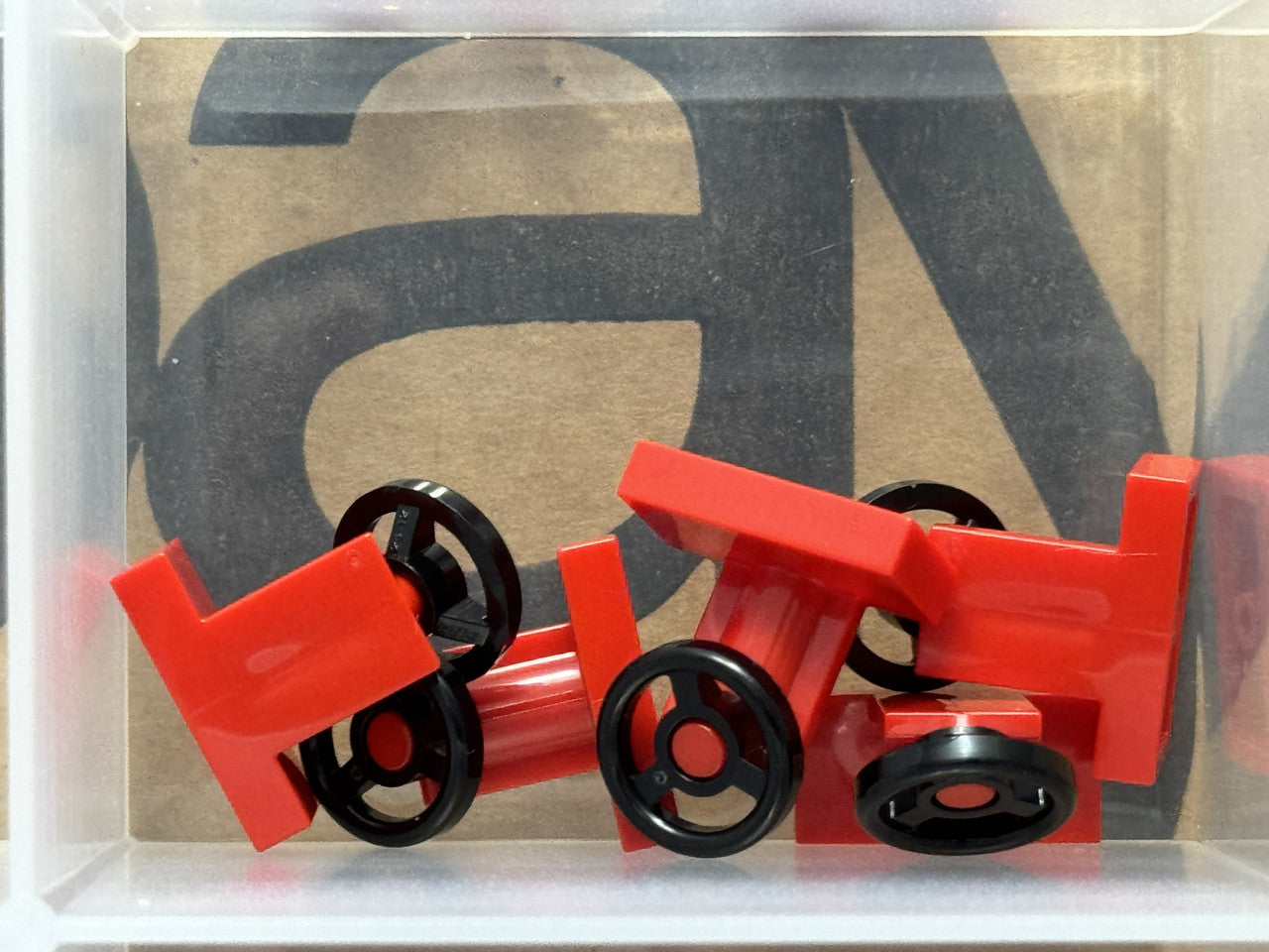 LEGO Parts - Red Vehicle, Steering Stand 1 x 2 - No 3829c01 - QTY 5