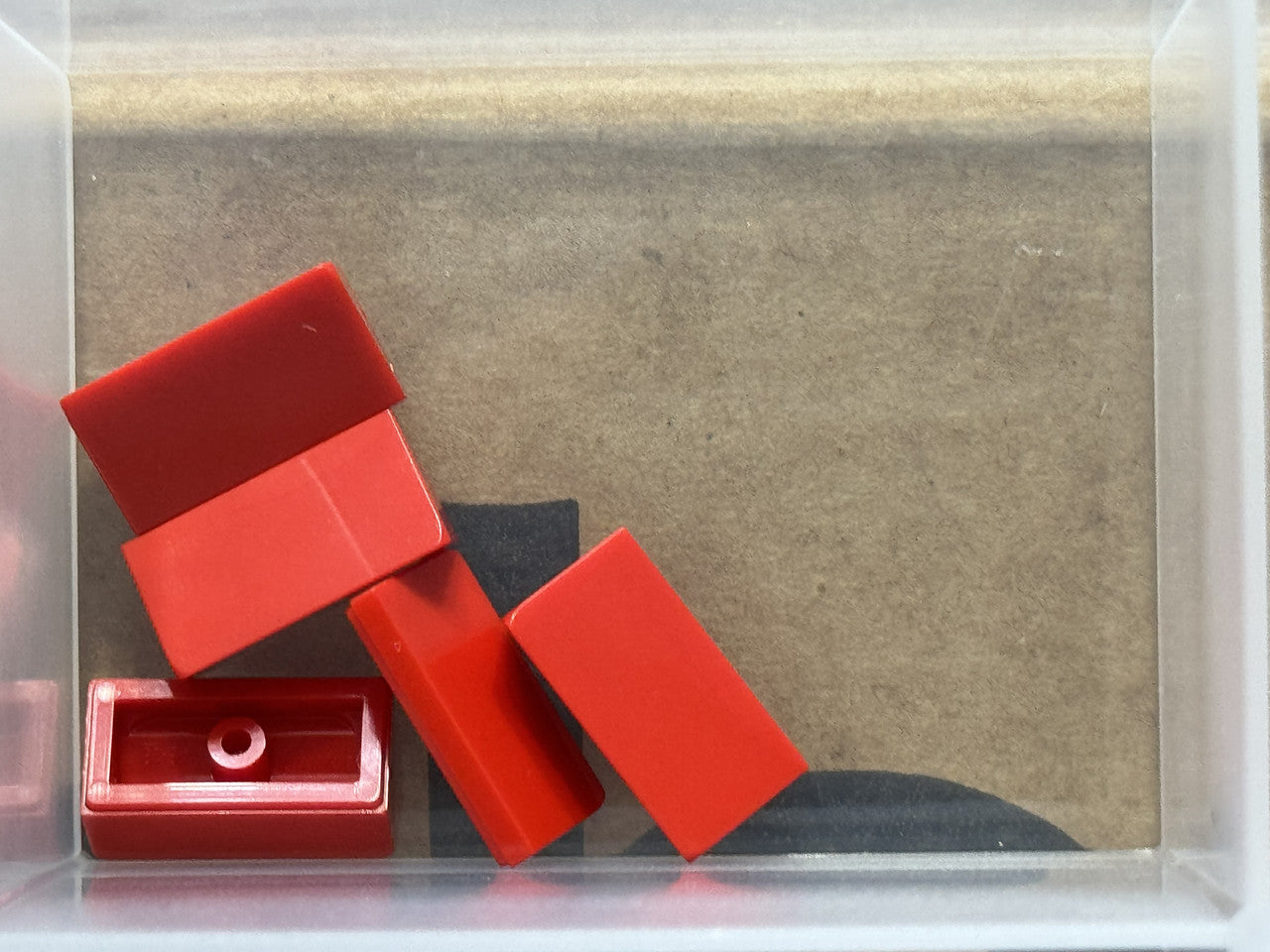 LEGO Parts - Red Slope 30 1 x 2 x 2/3 - No 85984 - QTY 5