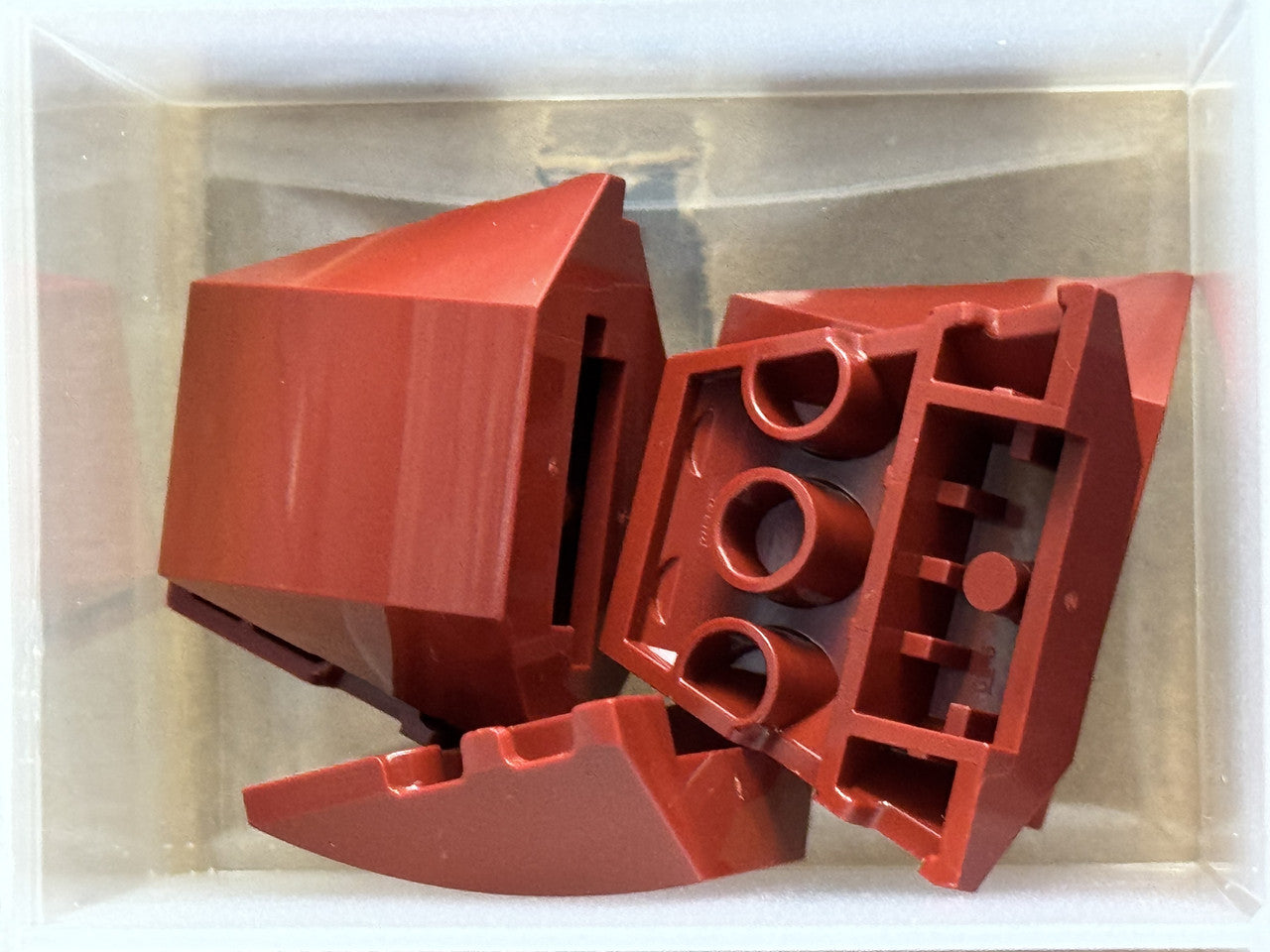 LEGO Parts - Dark Red Wedge 4 x 3 Triple Curved No Studs - No 64225 - QTY 5