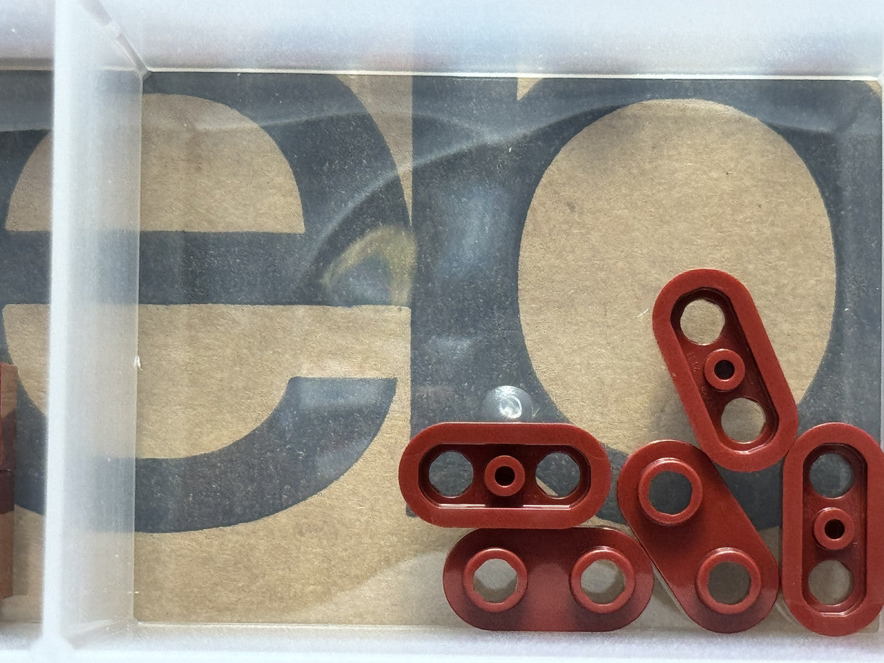 LEGO Parts - Dark Red Plate, Round 1 x 2 with Open Studs - No 35480 - QTY 5