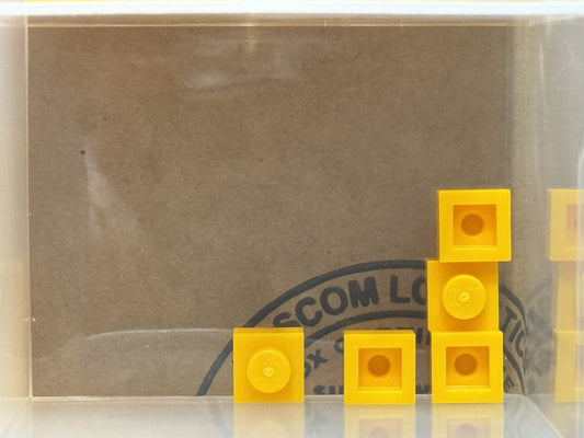 LEGO Parts - Bright Light Orange Plate 1 x 1 - No 3024 - QTY 5