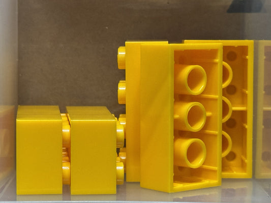 LEGO Parts - Bright Light Orange Brick 2 x 4 - No 3001 - QTY 5
