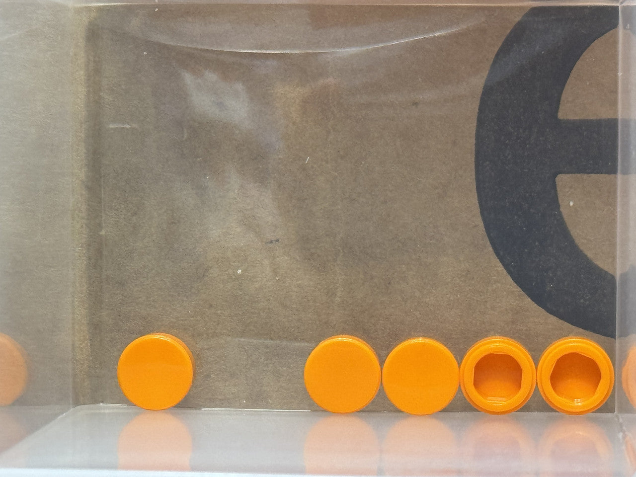 LEGO Parts - Orange Tile, Round 1 x 1 - No 98138 - QTY 5
