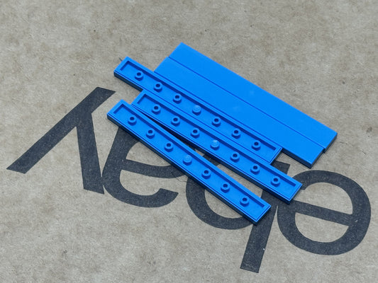 LEGO Parts - Dark Azure Tile 1 x 8 - No 4162 - QTY 5